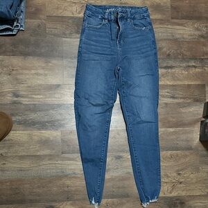 American Eagle Outfitters High Rise Blue Jeans